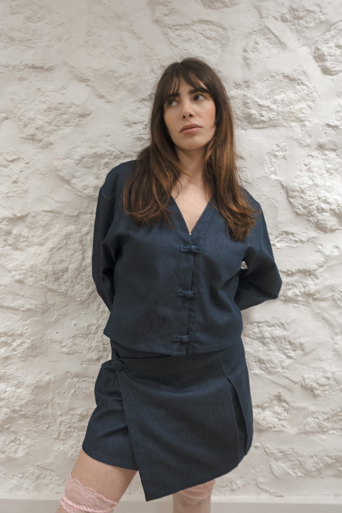 Tang Shirt Kimono Collar - Cotton