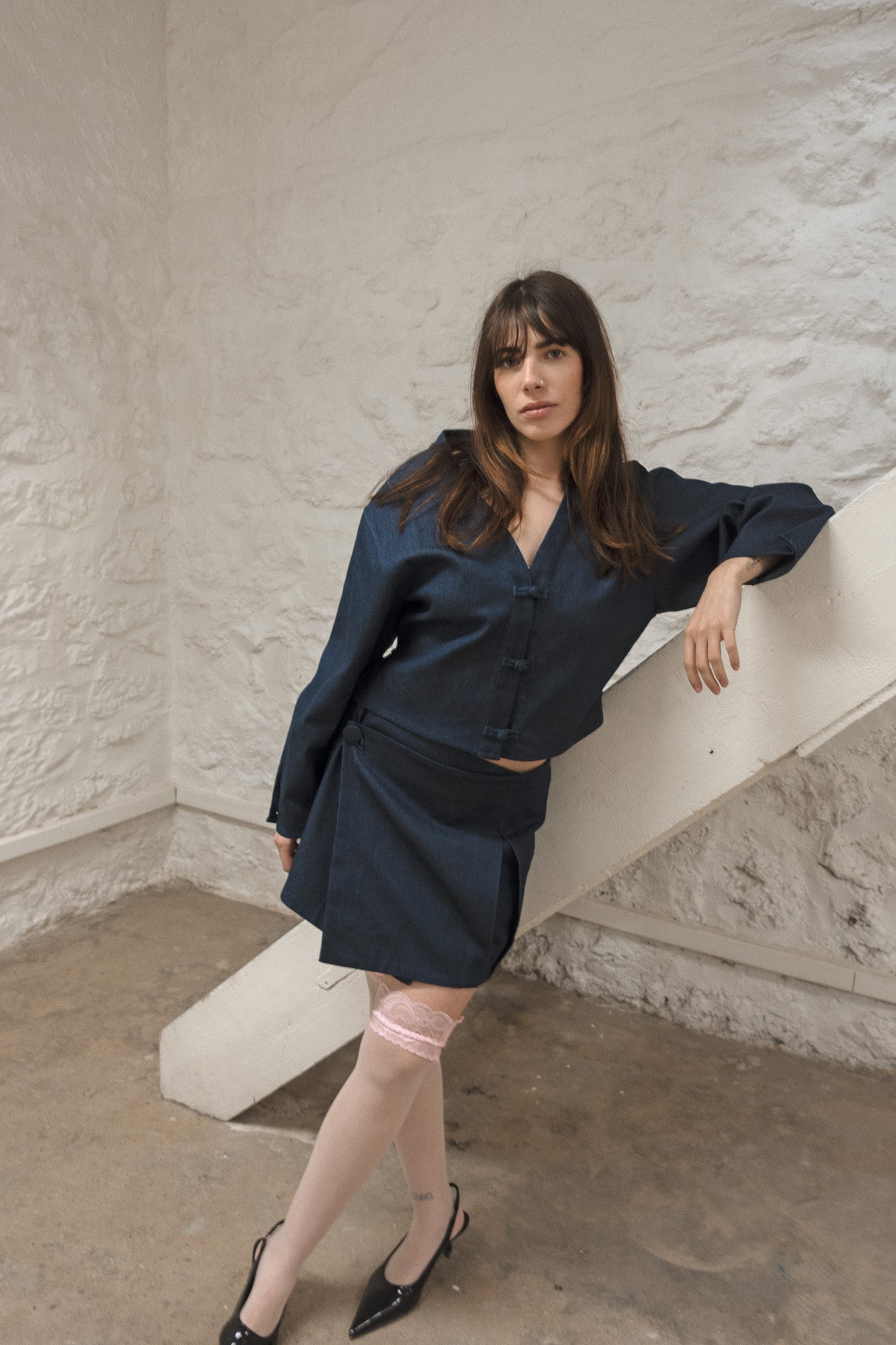 Tang Shirt Kimono Collar - Cotton