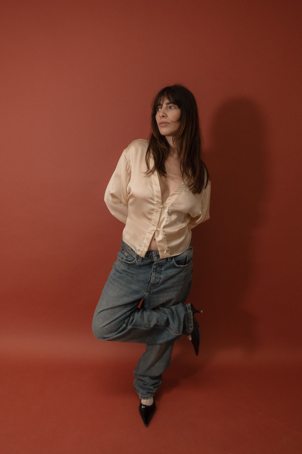 Tang Shirt Kimono Collar - Silk