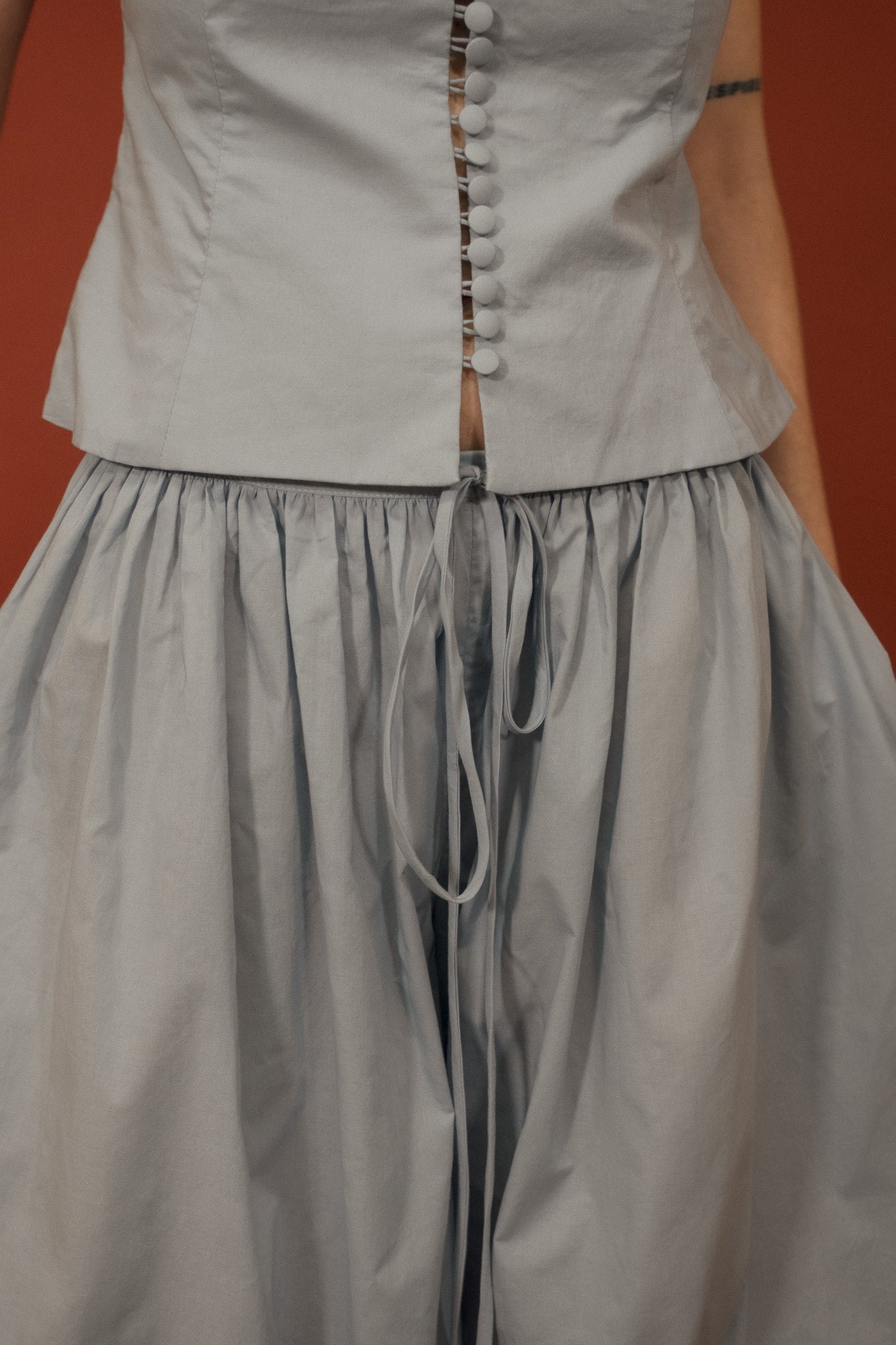 Gathered Jorts - Popelin