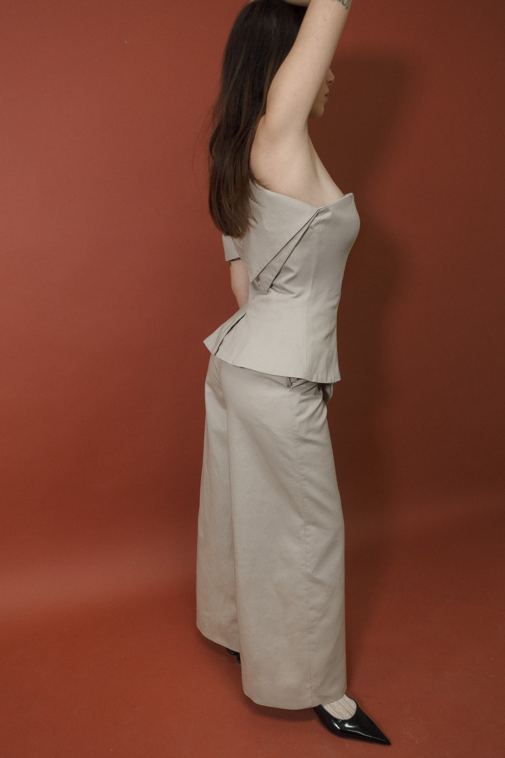 Overlap Tailored Trousers - Wool