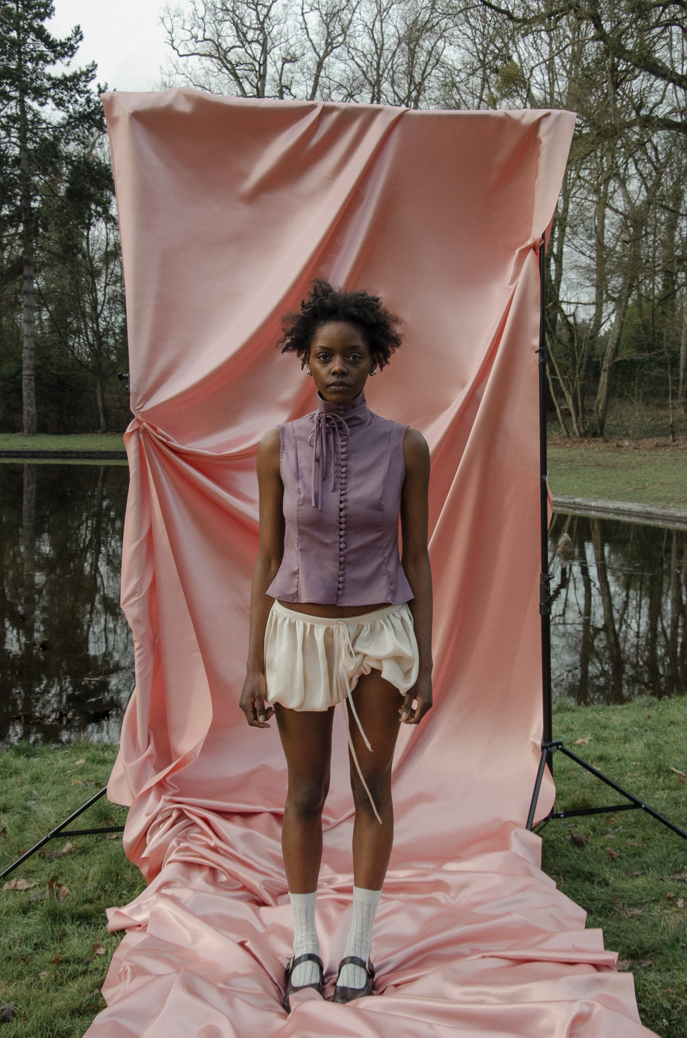 Gathered Micro-Short - Silk