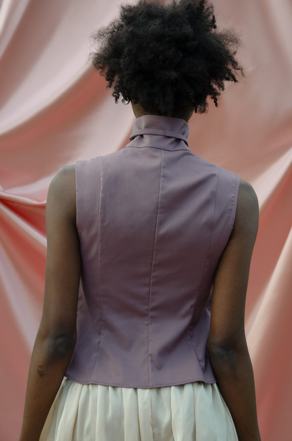 Tie-Neck Shirt - Cotton