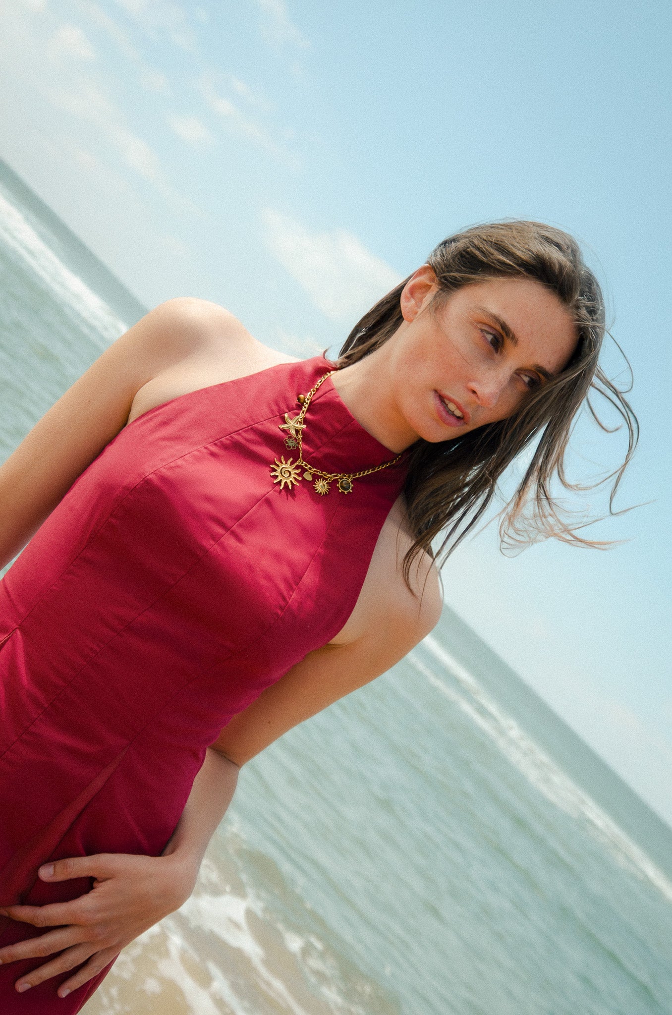 Sleeveless Godet Dress – Cotton & Muslin