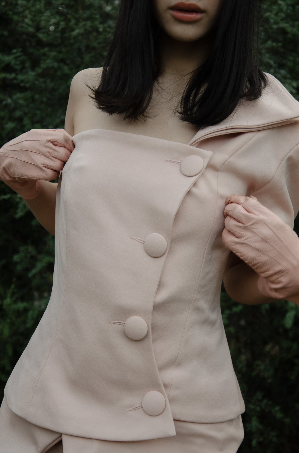 Overlap Tailored Top - Wool