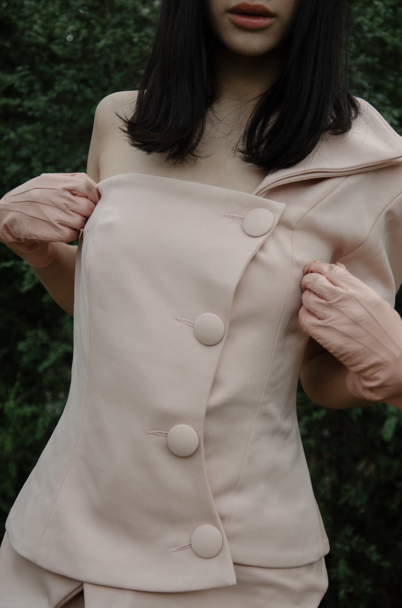 Overlap Tailored Top - Wool